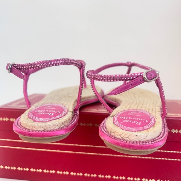 René Caovilla Crystal Slingback Sandals - Picture 3 of 5